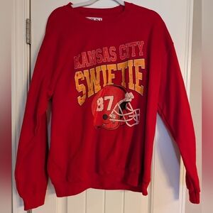 Red Kansas City Swiftie Pullover